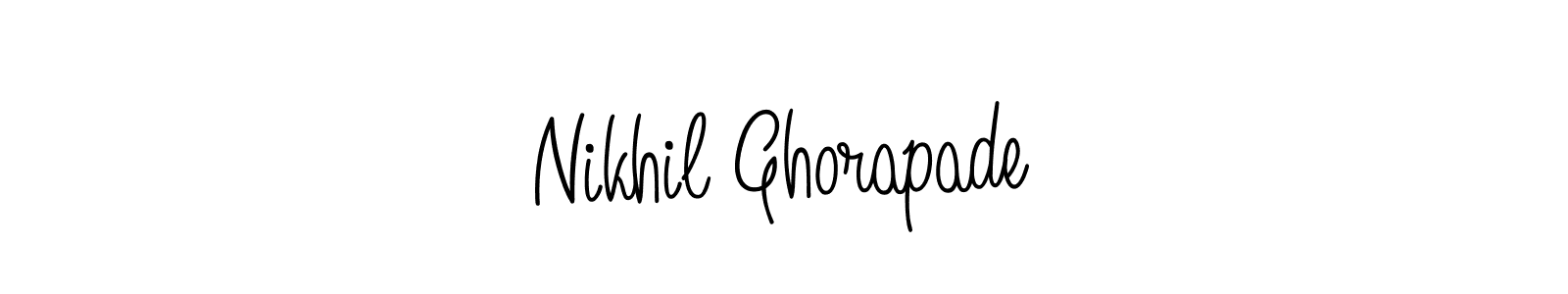 Make a short Nikhil Ghorapade signature style. Manage your documents anywhere anytime using Angelique-Rose-font-FFP. Create and add eSignatures, submit forms, share and send files easily. Nikhil Ghorapade signature style 5 images and pictures png