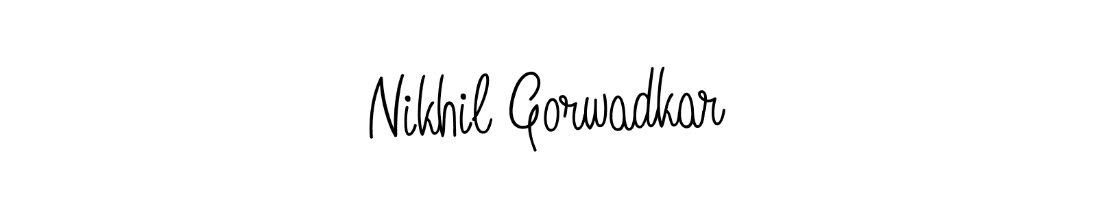 It looks lik you need a new signature style for name Nikhil Gorwadkar. Design unique handwritten (Angelique-Rose-font-FFP) signature with our free signature maker in just a few clicks. Nikhil Gorwadkar signature style 5 images and pictures png