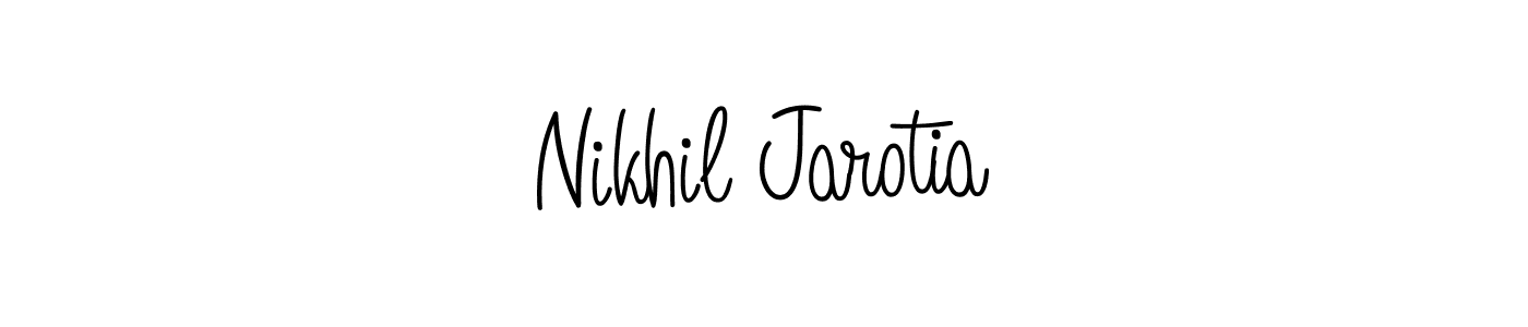 You can use this online signature creator to create a handwritten signature for the name Nikhil Jarotia. This is the best online autograph maker. Nikhil Jarotia signature style 5 images and pictures png