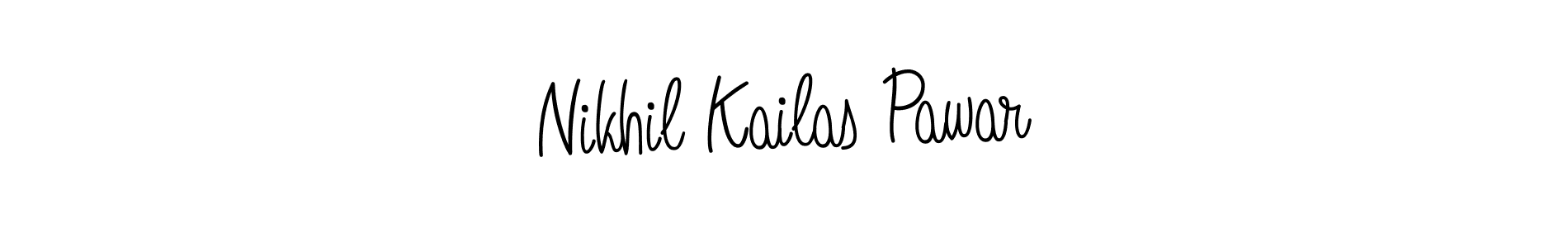 Similarly Angelique-Rose-font-FFP is the best handwritten signature design. Signature creator online .You can use it as an online autograph creator for name Nikhil Kailas Pawar. Nikhil Kailas Pawar signature style 5 images and pictures png