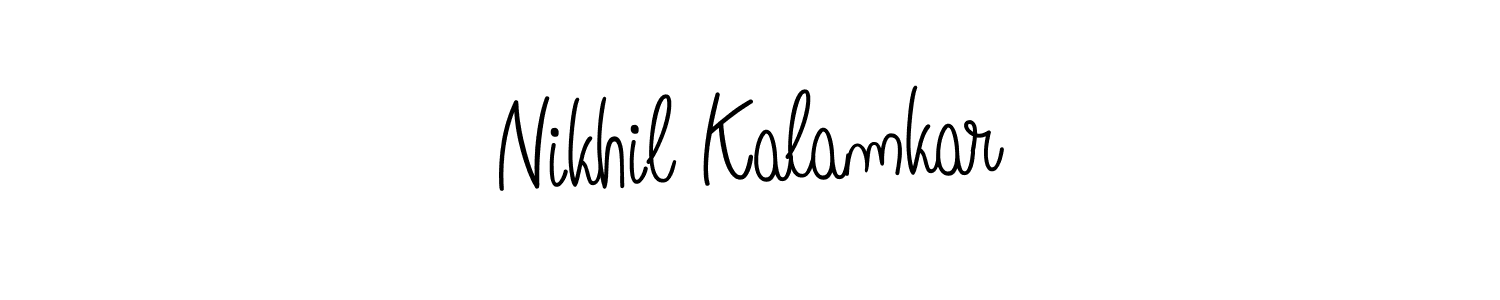 Best and Professional Signature Style for Nikhil Kalamkar. Angelique-Rose-font-FFP Best Signature Style Collection. Nikhil Kalamkar signature style 5 images and pictures png