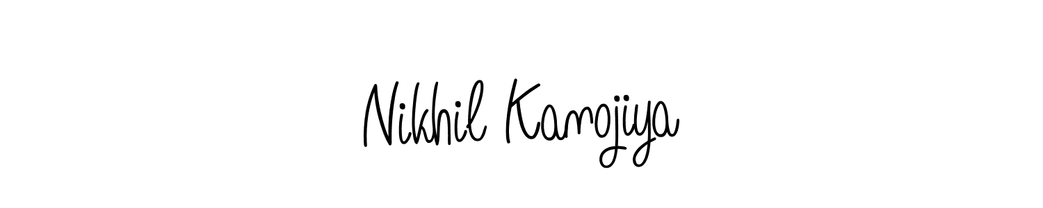 Make a beautiful signature design for name Nikhil Kanojiya. With this signature (Angelique-Rose-font-FFP) style, you can create a handwritten signature for free. Nikhil Kanojiya signature style 5 images and pictures png