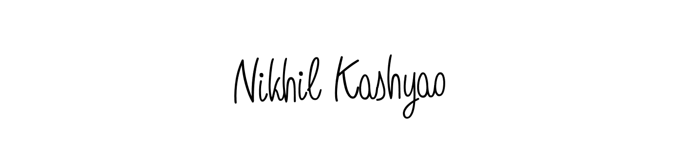 How to Draw Nikhil Kashyao signature style? Angelique-Rose-font-FFP is a latest design signature styles for name Nikhil Kashyao. Nikhil Kashyao signature style 5 images and pictures png