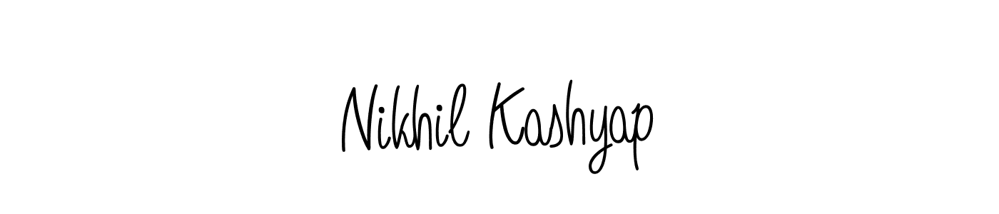 How to make Nikhil Kashyap signature? Angelique-Rose-font-FFP is a professional autograph style. Create handwritten signature for Nikhil Kashyap name. Nikhil Kashyap signature style 5 images and pictures png