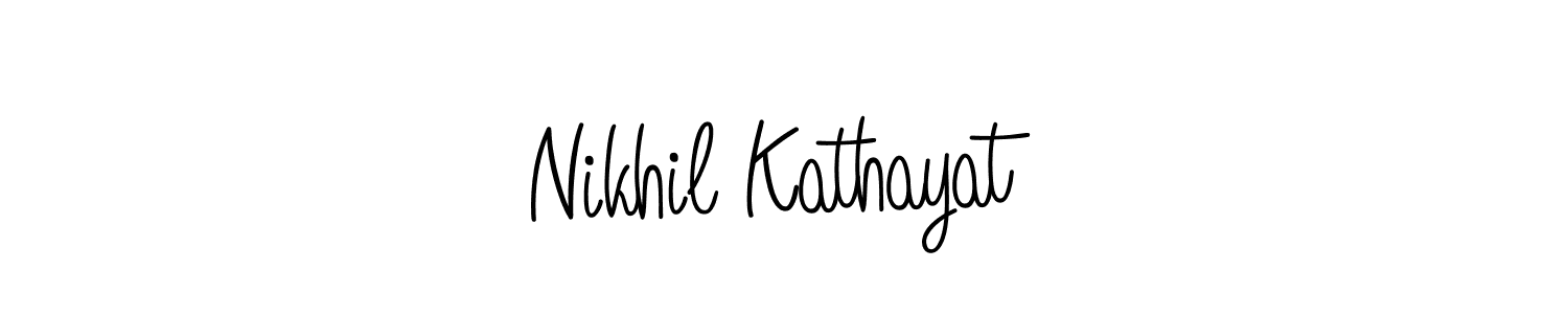 Make a beautiful signature design for name Nikhil Kathayat. With this signature (Angelique-Rose-font-FFP) style, you can create a handwritten signature for free. Nikhil Kathayat signature style 5 images and pictures png