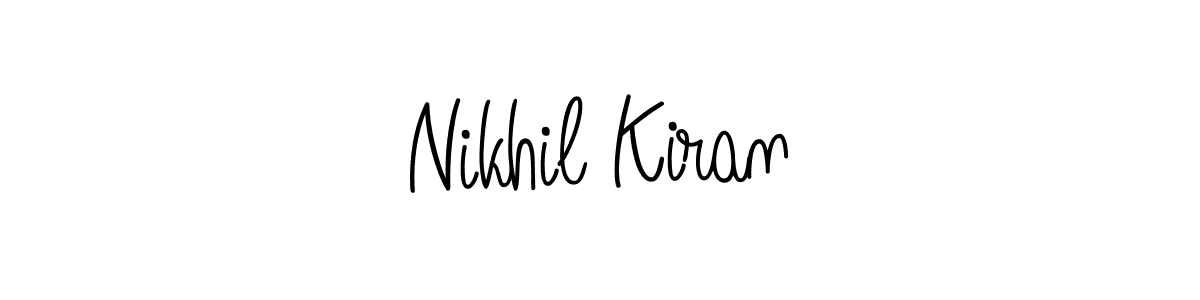 Design your own signature with our free online signature maker. With this signature software, you can create a handwritten (Angelique-Rose-font-FFP) signature for name Nikhil Kiran. Nikhil Kiran signature style 5 images and pictures png