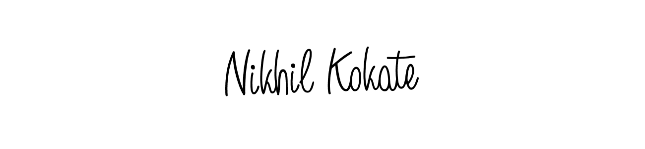 How to make Nikhil Kokate signature? Angelique-Rose-font-FFP is a professional autograph style. Create handwritten signature for Nikhil Kokate name. Nikhil Kokate signature style 5 images and pictures png