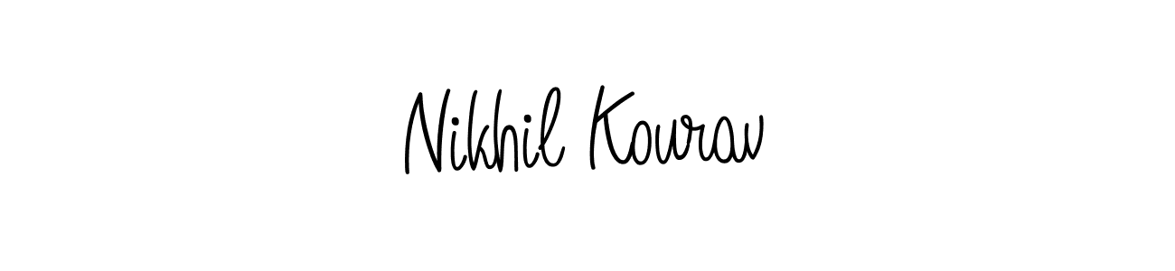 Design your own signature with our free online signature maker. With this signature software, you can create a handwritten (Angelique-Rose-font-FFP) signature for name Nikhil Kourav. Nikhil Kourav signature style 5 images and pictures png