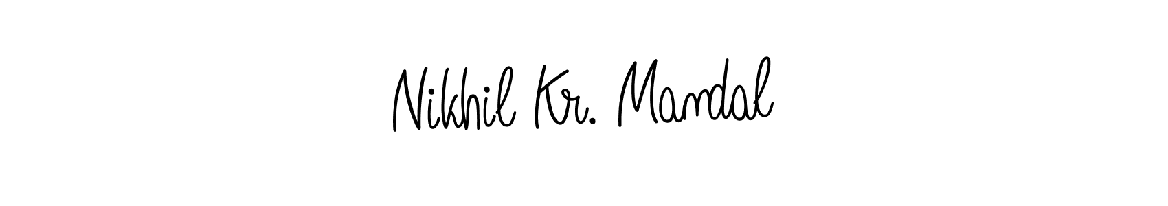 This is the best signature style for the Nikhil Kr. Mandal name. Also you like these signature font (Angelique-Rose-font-FFP). Mix name signature. Nikhil Kr. Mandal signature style 5 images and pictures png