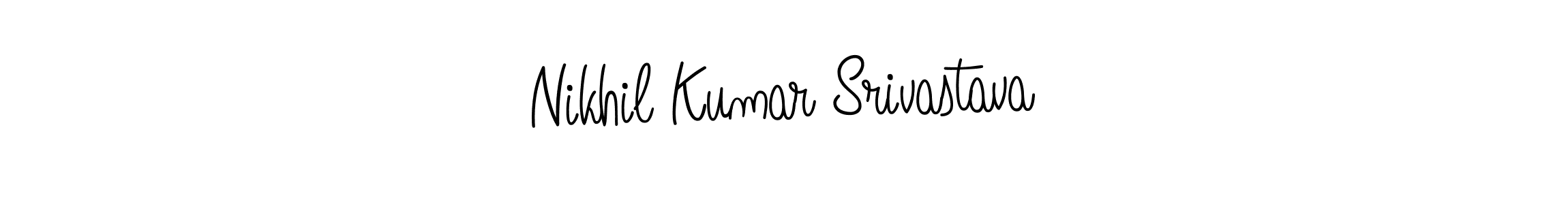 Design your own signature with our free online signature maker. With this signature software, you can create a handwritten (Angelique-Rose-font-FFP) signature for name Nikhil Kumar Srivastava. Nikhil Kumar Srivastava signature style 5 images and pictures png