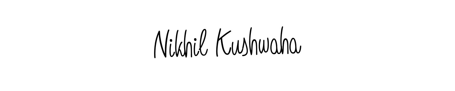Design your own signature with our free online signature maker. With this signature software, you can create a handwritten (Angelique-Rose-font-FFP) signature for name Nikhil Kushwaha. Nikhil Kushwaha signature style 5 images and pictures png