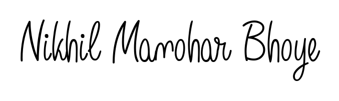 The Angelique-Rose-font-FFP signature style provides a bold statement for name Nikhil Manohar Bhoye. Designed for business owners, executives, and leaders. Nikhil Manohar Bhoye signature style 5 images and pictures png