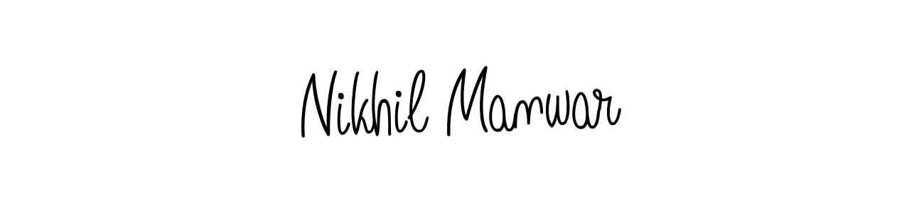 Make a beautiful signature design for name Nikhil Manwar. Use this online signature maker to create a handwritten signature for free. Nikhil Manwar signature style 5 images and pictures png