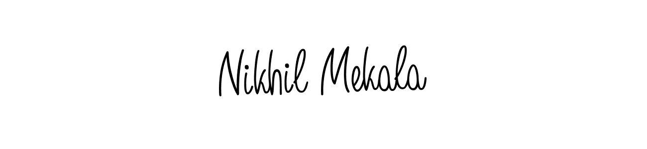 Angelique-Rose-font-FFP is a professional signature style that is perfect for those who want to add a touch of class to their signature. It is also a great choice for those who want to make their signature more unique. Get Nikhil Mekala name to fancy signature for free. Nikhil Mekala signature style 5 images and pictures png