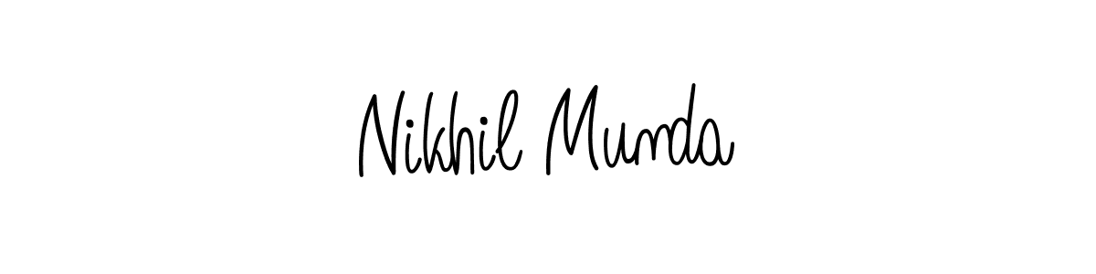Best and Professional Signature Style for Nikhil Munda. Angelique-Rose-font-FFP Best Signature Style Collection. Nikhil Munda signature style 5 images and pictures png