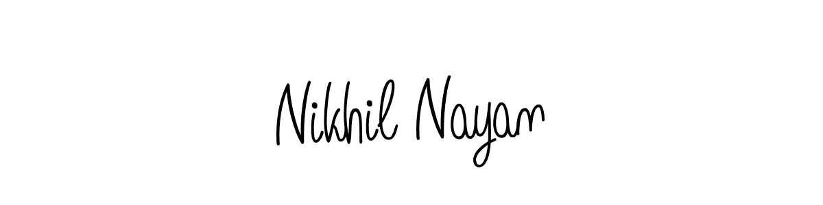 Nikhil Nayan stylish signature style. Best Handwritten Sign (Angelique-Rose-font-FFP) for my name. Handwritten Signature Collection Ideas for my name Nikhil Nayan. Nikhil Nayan signature style 5 images and pictures png