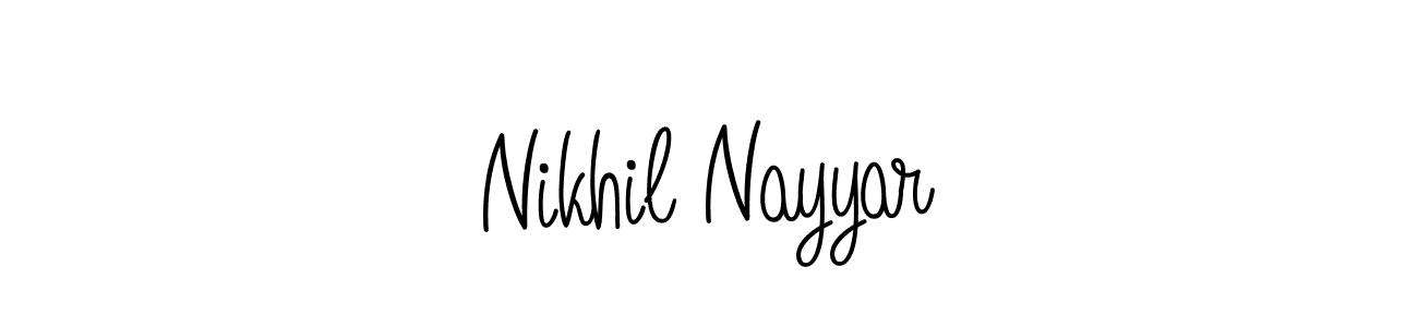 How to make Nikhil Nayyar name signature. Use Angelique-Rose-font-FFP style for creating short signs online. This is the latest handwritten sign. Nikhil Nayyar signature style 5 images and pictures png