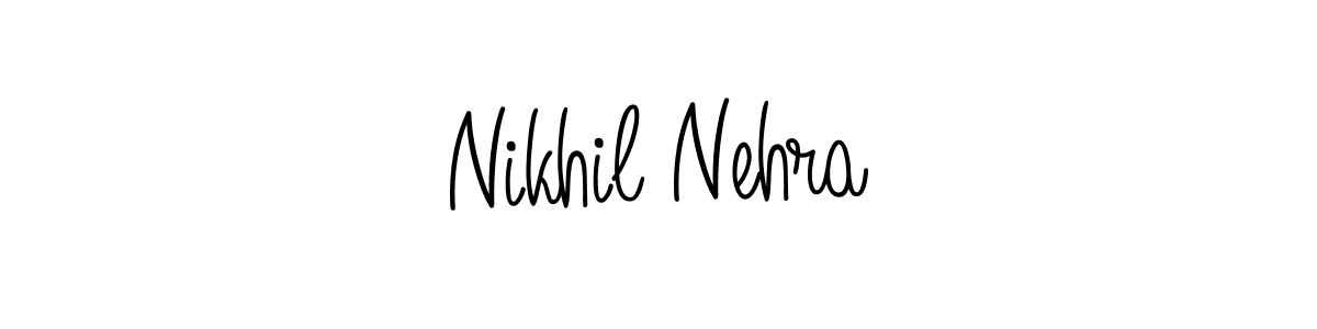 How to make Nikhil Nehra name signature. Use Angelique-Rose-font-FFP style for creating short signs online. This is the latest handwritten sign. Nikhil Nehra signature style 5 images and pictures png
