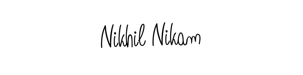 How to Draw Nikhil Nikam signature style? Angelique-Rose-font-FFP is a latest design signature styles for name Nikhil Nikam. Nikhil Nikam signature style 5 images and pictures png