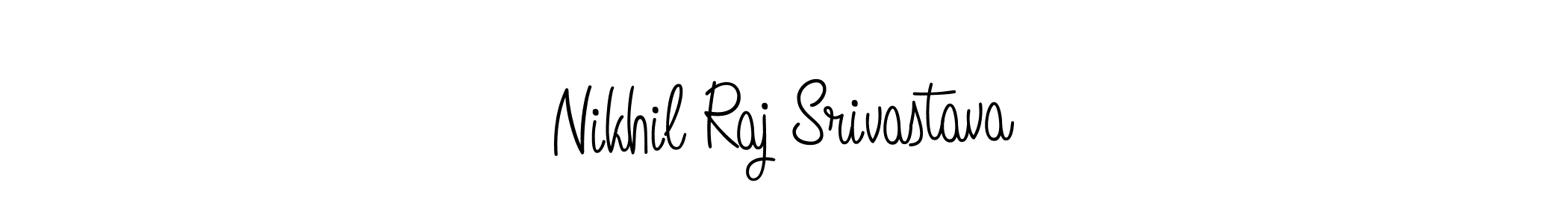 Use a signature maker to create a handwritten signature online. With this signature software, you can design (Angelique-Rose-font-FFP) your own signature for name Nikhil Raj Srivastava. Nikhil Raj Srivastava signature style 5 images and pictures png