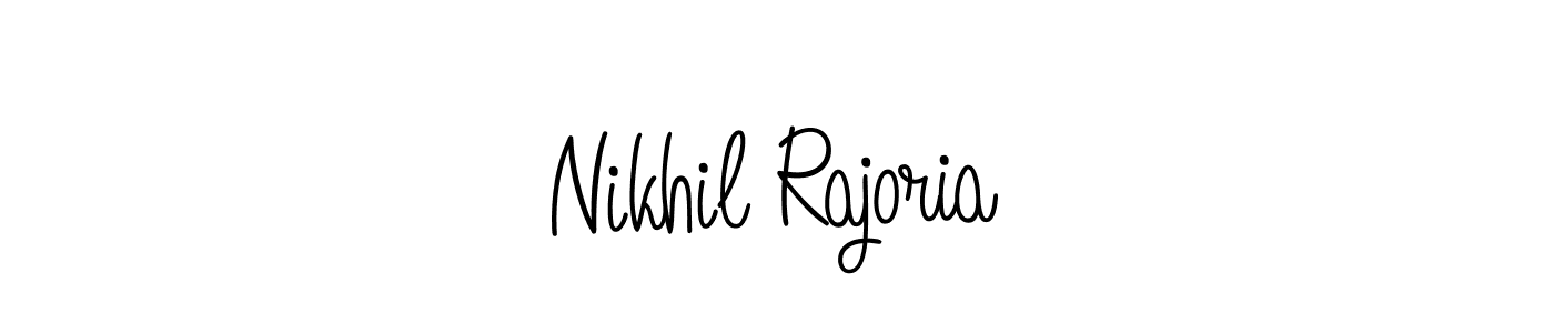 if you are searching for the best signature style for your name Nikhil Rajoria. so please give up your signature search. here we have designed multiple signature styles  using Angelique-Rose-font-FFP. Nikhil Rajoria signature style 5 images and pictures png