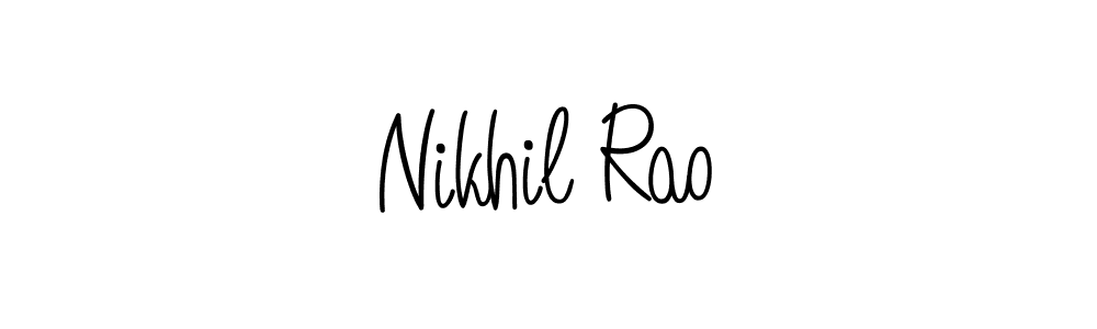 How to Draw Nikhil Rao signature style? Angelique-Rose-font-FFP is a latest design signature styles for name Nikhil Rao. Nikhil Rao signature style 5 images and pictures png