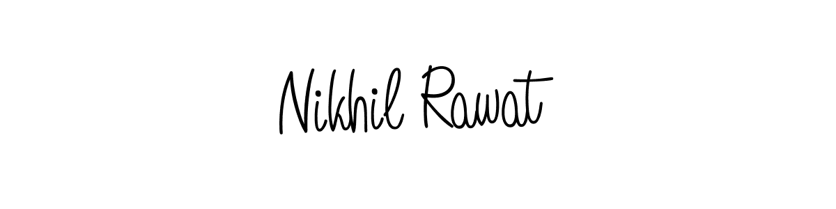 Use a signature maker to create a handwritten signature online. With this signature software, you can design (Angelique-Rose-font-FFP) your own signature for name Nikhil Rawat. Nikhil Rawat signature style 5 images and pictures png