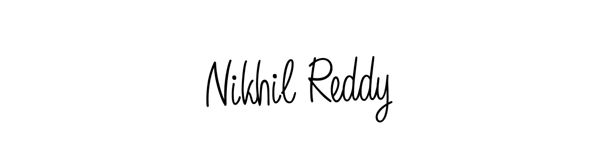 Design your own signature with our free online signature maker. With this signature software, you can create a handwritten (Angelique-Rose-font-FFP) signature for name Nikhil Reddy. Nikhil Reddy signature style 5 images and pictures png