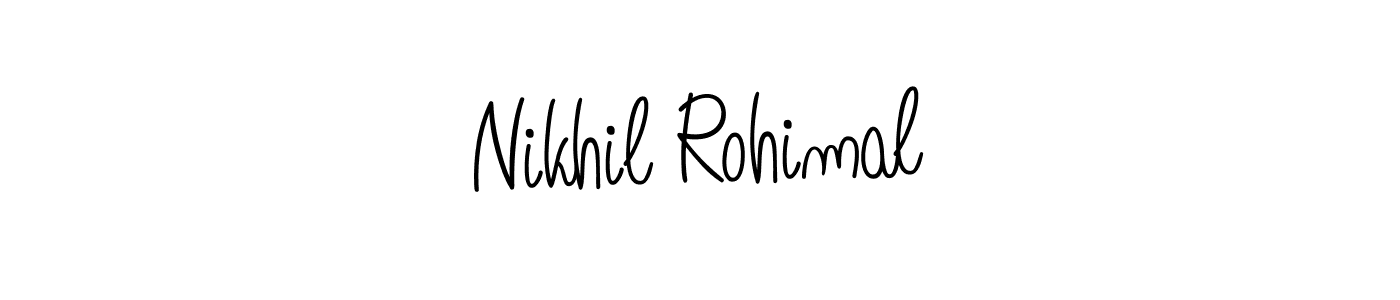 How to Draw Nikhil Rohimal signature style? Angelique-Rose-font-FFP is a latest design signature styles for name Nikhil Rohimal. Nikhil Rohimal signature style 5 images and pictures png