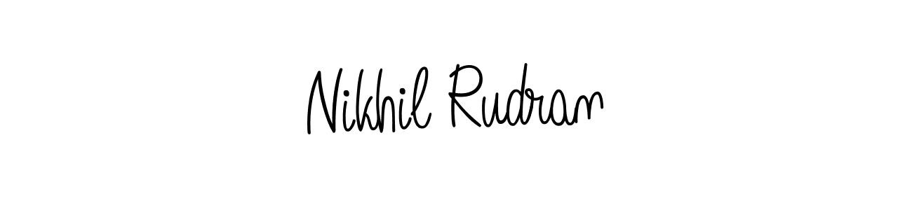 Create a beautiful signature design for name Nikhil Rudran. With this signature (Angelique-Rose-font-FFP) fonts, you can make a handwritten signature for free. Nikhil Rudran signature style 5 images and pictures png