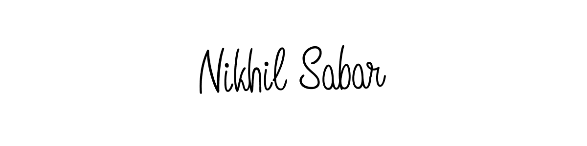 Create a beautiful signature design for name Nikhil Sabar. With this signature (Angelique-Rose-font-FFP) fonts, you can make a handwritten signature for free. Nikhil Sabar signature style 5 images and pictures png