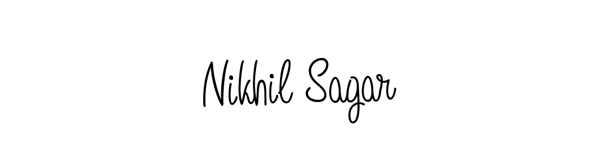 How to Draw Nikhil Sagar signature style? Angelique-Rose-font-FFP is a latest design signature styles for name Nikhil Sagar. Nikhil Sagar signature style 5 images and pictures png