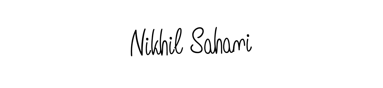 Similarly Angelique-Rose-font-FFP is the best handwritten signature design. Signature creator online .You can use it as an online autograph creator for name Nikhil Sahani. Nikhil Sahani signature style 5 images and pictures png