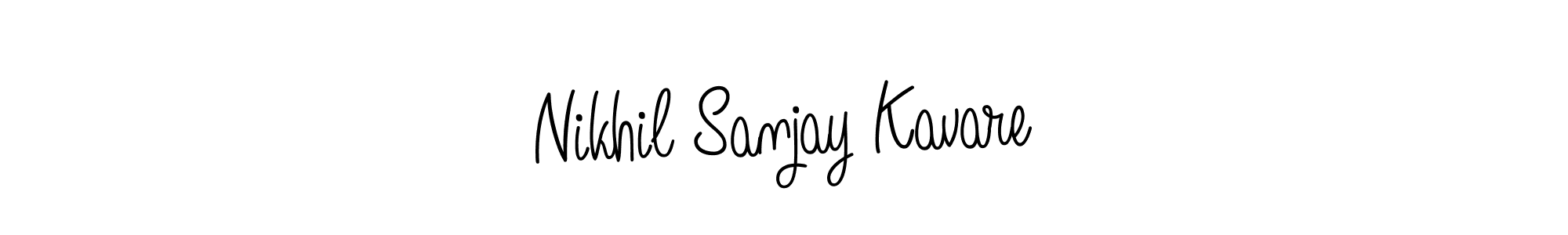 Best and Professional Signature Style for Nikhil Sanjay Kavare. Angelique-Rose-font-FFP Best Signature Style Collection. Nikhil Sanjay Kavare signature style 5 images and pictures png