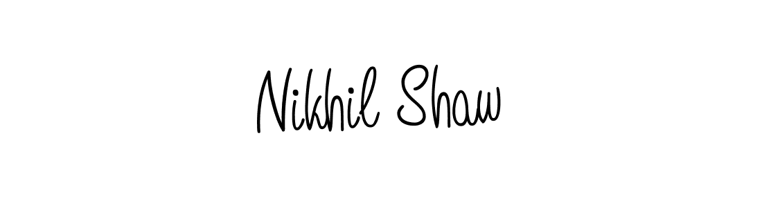 Design your own signature with our free online signature maker. With this signature software, you can create a handwritten (Angelique-Rose-font-FFP) signature for name Nikhil Shaw. Nikhil Shaw signature style 5 images and pictures png