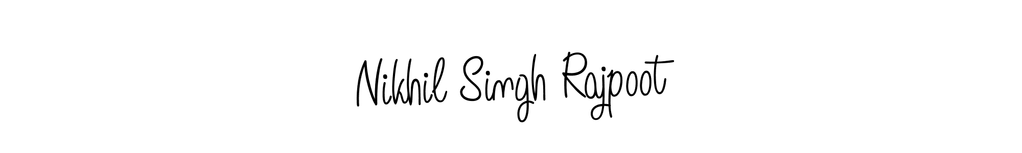 Use a signature maker to create a handwritten signature online. With this signature software, you can design (Angelique-Rose-font-FFP) your own signature for name Nikhil Singh Rajpoot. Nikhil Singh Rajpoot signature style 5 images and pictures png