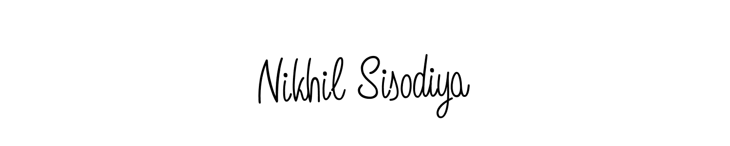 Nikhil Sisodiya stylish signature style. Best Handwritten Sign (Angelique-Rose-font-FFP) for my name. Handwritten Signature Collection Ideas for my name Nikhil Sisodiya. Nikhil Sisodiya signature style 5 images and pictures png