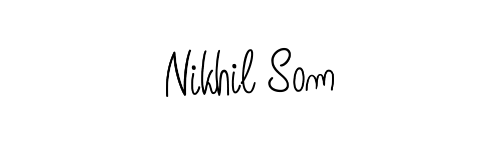 Nikhil Som stylish signature style. Best Handwritten Sign (Angelique-Rose-font-FFP) for my name. Handwritten Signature Collection Ideas for my name Nikhil Som. Nikhil Som signature style 5 images and pictures png