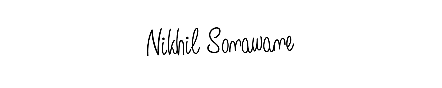 Nikhil Sonawane stylish signature style. Best Handwritten Sign (Angelique-Rose-font-FFP) for my name. Handwritten Signature Collection Ideas for my name Nikhil Sonawane. Nikhil Sonawane signature style 5 images and pictures png