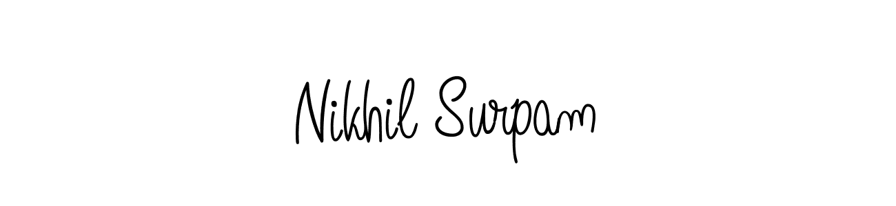 Best and Professional Signature Style for Nikhil Surpam. Angelique-Rose-font-FFP Best Signature Style Collection. Nikhil Surpam signature style 5 images and pictures png