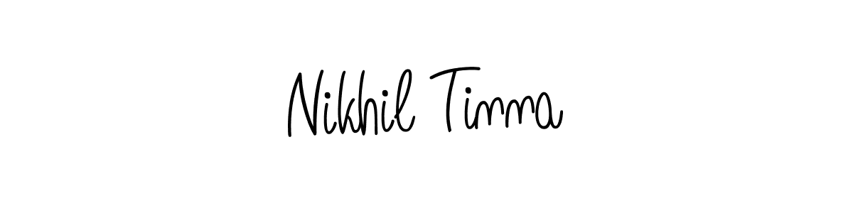 Make a beautiful signature design for name Nikhil Tinna. With this signature (Angelique-Rose-font-FFP) style, you can create a handwritten signature for free. Nikhil Tinna signature style 5 images and pictures png