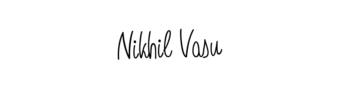 Design your own signature with our free online signature maker. With this signature software, you can create a handwritten (Angelique-Rose-font-FFP) signature for name Nikhil Vasu. Nikhil Vasu signature style 5 images and pictures png