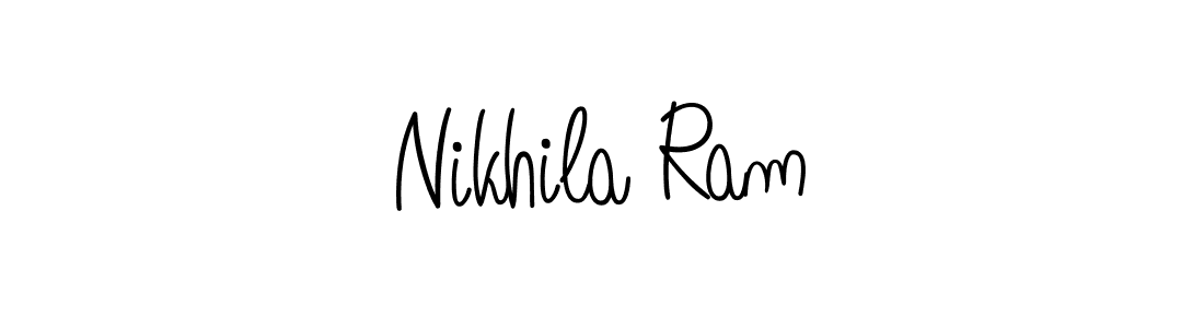 This is the best signature style for the Nikhila Ram name. Also you like these signature font (Angelique-Rose-font-FFP). Mix name signature. Nikhila Ram signature style 5 images and pictures png