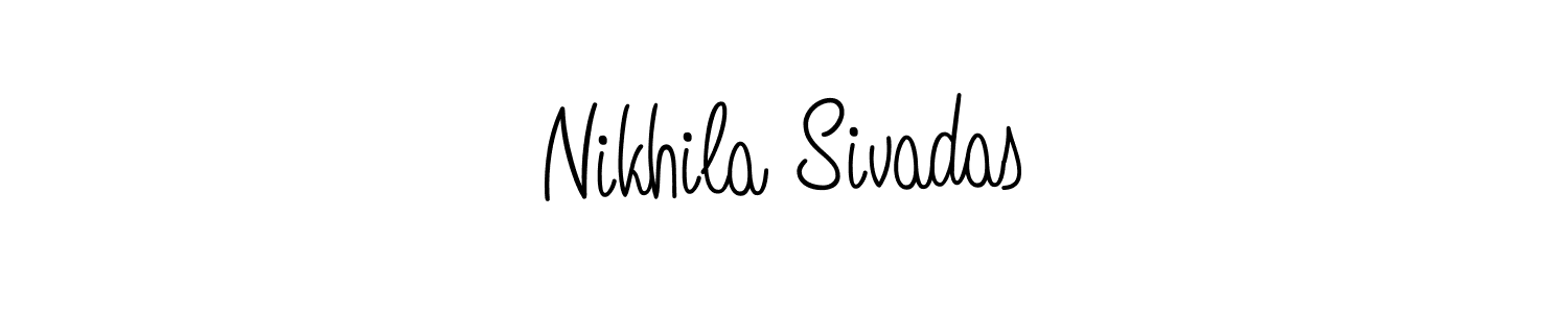 Use a signature maker to create a handwritten signature online. With this signature software, you can design (Angelique-Rose-font-FFP) your own signature for name Nikhila Sivadas. Nikhila Sivadas signature style 5 images and pictures png