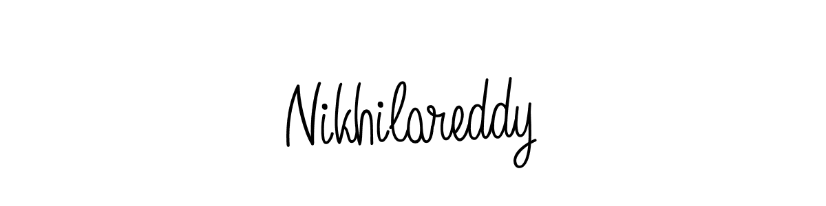 How to make Nikhilareddy name signature. Use Angelique-Rose-font-FFP style for creating short signs online. This is the latest handwritten sign. Nikhilareddy signature style 5 images and pictures png