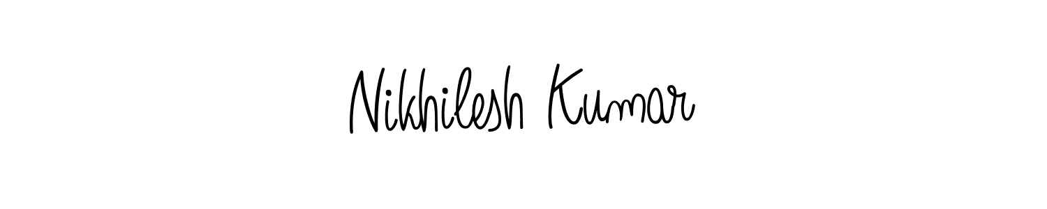 Also we have Nikhilesh Kumar name is the best signature style. Create professional handwritten signature collection using Angelique-Rose-font-FFP autograph style. Nikhilesh Kumar signature style 5 images and pictures png