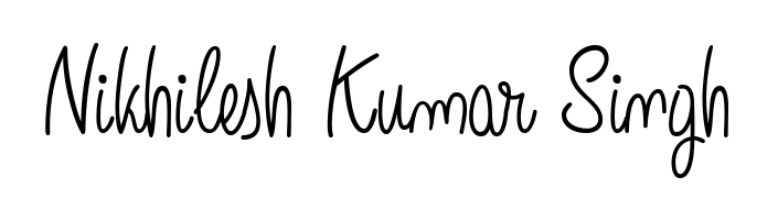 Get an exclusive digital autograph for Nikhilesh Kumar Singh. The Angelique-Rose-font-FFP typeface captures the charm of real penmanship on paper. Nikhilesh Kumar Singh signature style 5 images and pictures png