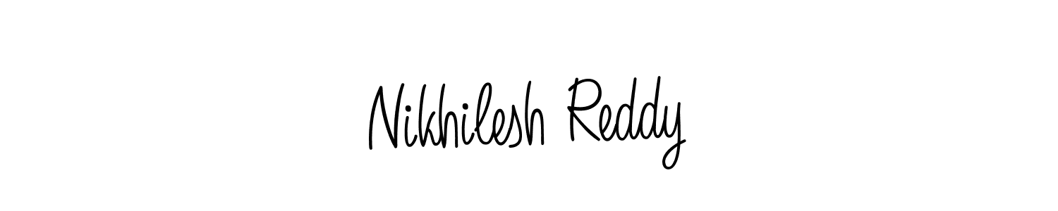 Similarly Angelique-Rose-font-FFP is the best handwritten signature design. Signature creator online .You can use it as an online autograph creator for name Nikhilesh Reddy. Nikhilesh Reddy signature style 5 images and pictures png