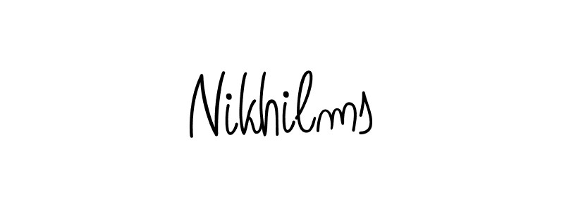 Nikhilms stylish signature style. Best Handwritten Sign (Angelique-Rose-font-FFP) for my name. Handwritten Signature Collection Ideas for my name Nikhilms. Nikhilms signature style 5 images and pictures png