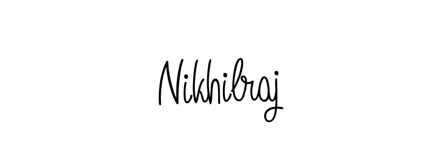 Nikhilraj stylish signature style. Best Handwritten Sign (Angelique-Rose-font-FFP) for my name. Handwritten Signature Collection Ideas for my name Nikhilraj. Nikhilraj signature style 5 images and pictures png